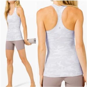 Lululemon Nulu racer back- grey/white camo